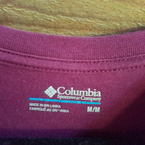 Columbia Women's Medium Plum Short Sleeve Activewear T-Shirt Outdoor or Sports - Picture 4 of 7